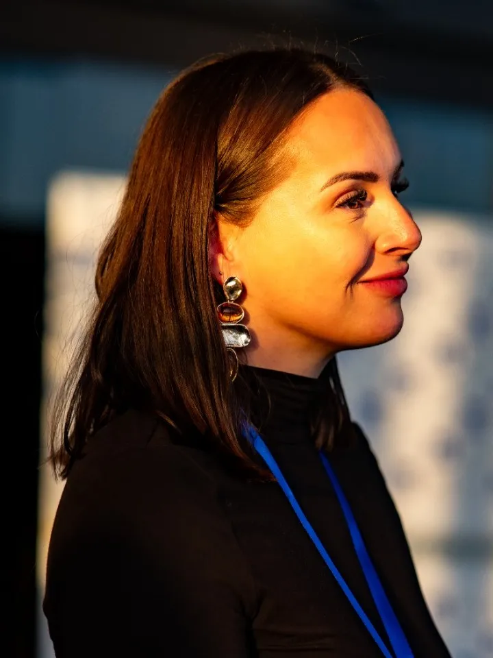 Joanna, fondatrice de HDBS, lors d’un événement